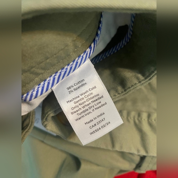 Talbots Relaxed Chino Pants  Women's Size 16  Green  Mid-Rise - Picture 6 of 9